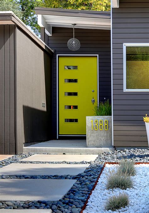 Modern exterior doors are nice to look at and very functional. The Prettiest Front Doors - Front Door Ideas