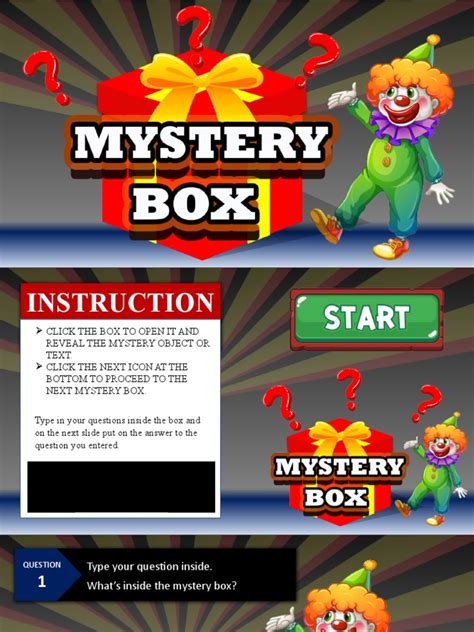 Mystery Box Powerpoint Template Pdf