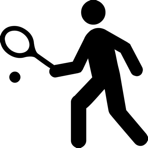 Tennis Player Playing Tennis Svg Png Icon Free Download 22465