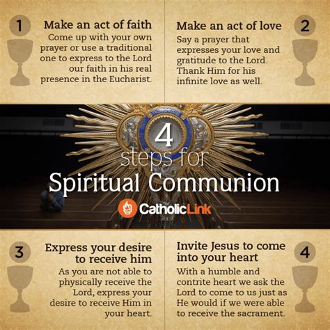 4 Steps For Making A Spiritual Communion Catholic Link