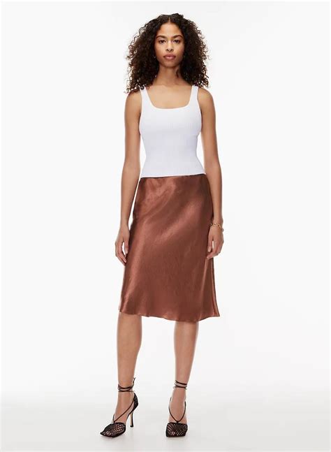 How Would You Style This Satin Slip Midi Skirt Fashionadvice