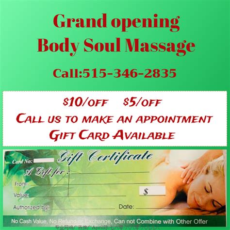 Body Soul Massage Spa Massage In Des Moines Call Us To Make An Appointment Or Bookings