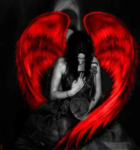 Red Winged Beauty Angel Pictures Angel Art Gothic Angel