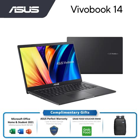 Asus Laptop Vivobook 14 A1400e Aeb1595ws I5 1135g78g512gintel Uhd