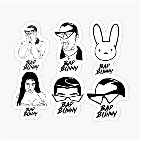 set 6 Bad Bunny svg | Bunny svg, Silhouette cameo projects vinyl, Bunny