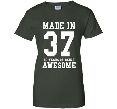 Popular gifts for seniors also include birthday gift baskets and gourmet treats — great 80th birthday gifts to receive from those too far to celebrate this birthday with them. 80th Birthday Gift T-Shirt Made In 1937 Awesome