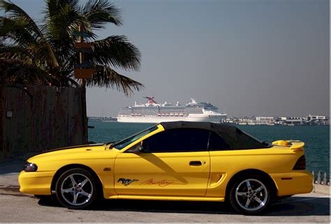 Yellow 1995 Ford Mustang Gt Convertible Photo Detail