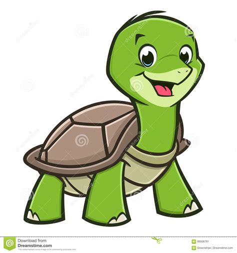Cartoon Baby Turtle Stock Vector Illustration Of Animals 99506791
