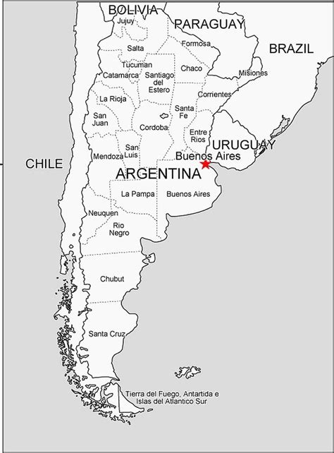 Argentina Map Coloring Page Free Printable Coloring Pages For Kids