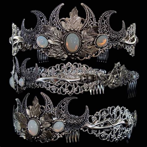 new-triple-moon-crown-available-on-etsy-here-fantasy-jewelry,-crown-aesthetic,-fantasy-crown