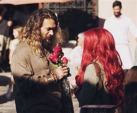 Jason Momoa And Amber Heard Aquaman Hair Styles Long Hair Styles
