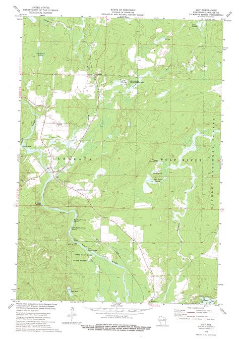 Lily Wi Topographic Map Topoquest