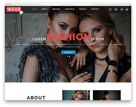 Free Clothing Website Templates