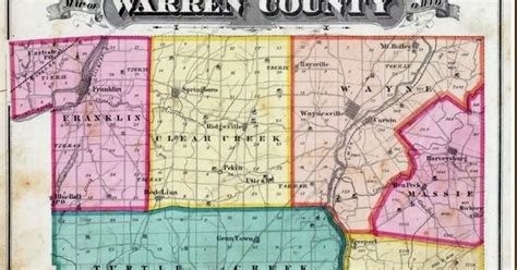 James Irwin Ancestors And Descendants Warren County Ohio Map