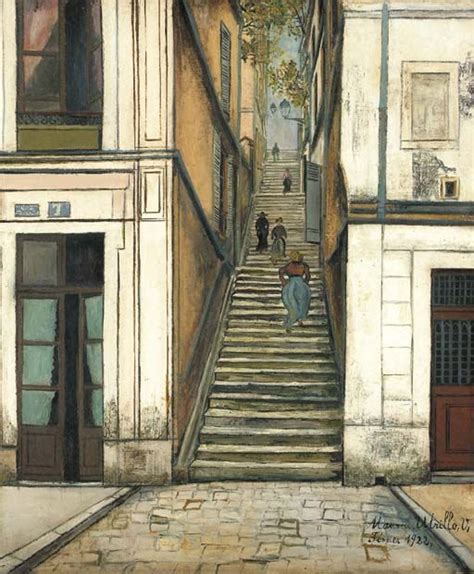 Le Passage Cottin Montmartre 1922 By Maurice Utrillo French 1883 1955 Oil On Canvas Avec