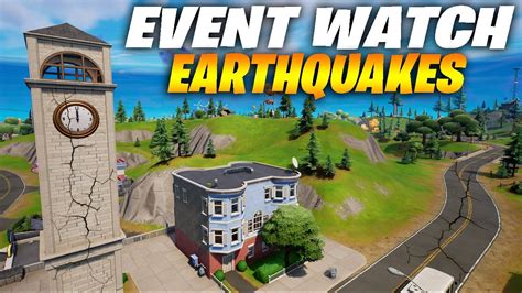 Fortnite Earthquake Event Watch Live Sink Holes Already Under Map Next To Tilted Towers