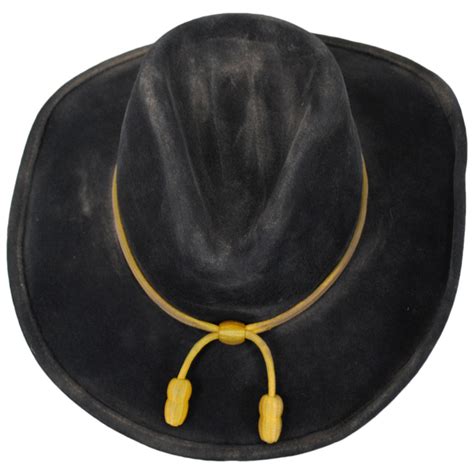 Stetson John Wayne The Fort Wool Felt Crushable Western Hat Black