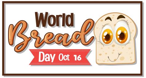 World Bread Day Poster Design Stock Vector Illustration Of Artistic Bread 250308238