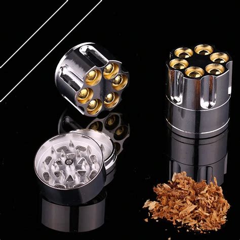 new hot sale bullet shape metal herbal herb cigar tobacco grinder smoke crusher hand muller