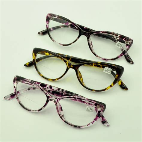 Bifocal Reading Glasses Cat Eye Tortoise Vintage Readers Womens 1 0~4 0 Cfa776 Ebay
