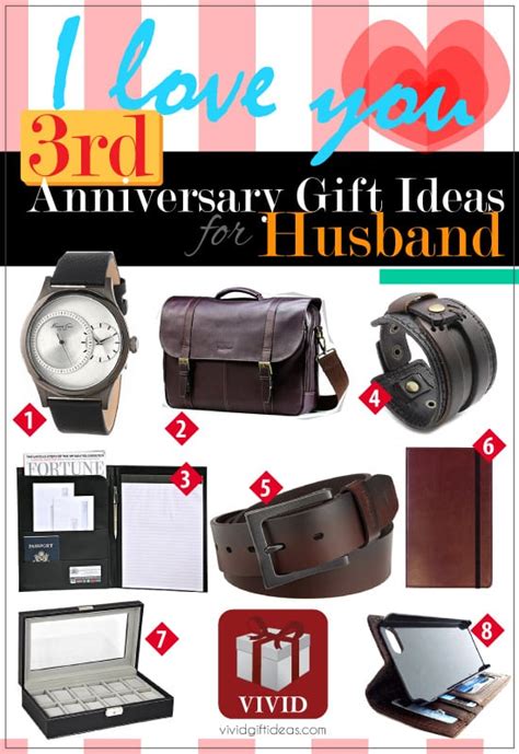 May 18, 2021 · for each year, we give you not only the themes, but also gift suggestions you can really use. 3rd Wedding Anniversary Gift Ideas for Him - Vivid's Gift ...