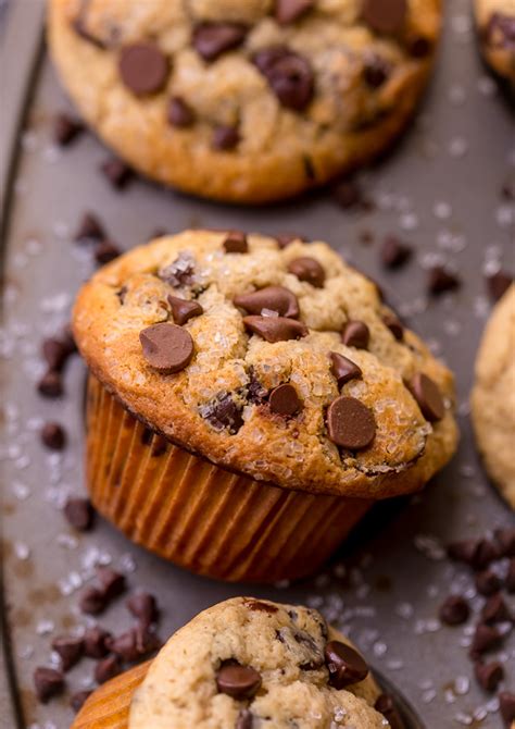 Chocolate Chip Muffins Baker By Nature Recipe Chocolate Chip