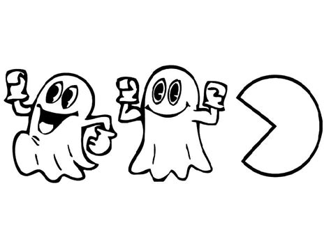 Ghosts And Pac Man Coloring Page Download Print Or Color Online For Free