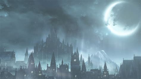 Irithyll Of The Boreal Valley Dark Souls Iii Video Game Moon Night City