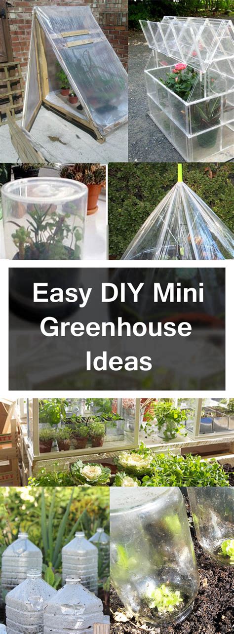 Building a greenhouse doesn't have to break the bank or be completely overwhelming. DIY Mini Greenhouse Ideas - Dan330