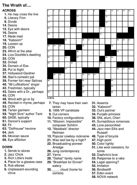 Easy Crossword Puzzles For Seniors Activity Shelter Printable Hard