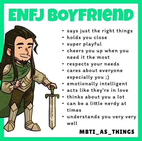 Enfj Boyfriend ♡ Mbti Mbti Character Mbti Personality