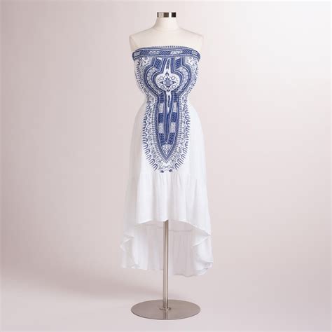 White And Blue Lalita Dress Plus Size Summer Dresses Dresses Plus