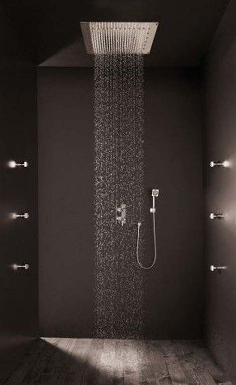 if you want to make a shower look cool and unique create a rain shower bathroom would be right