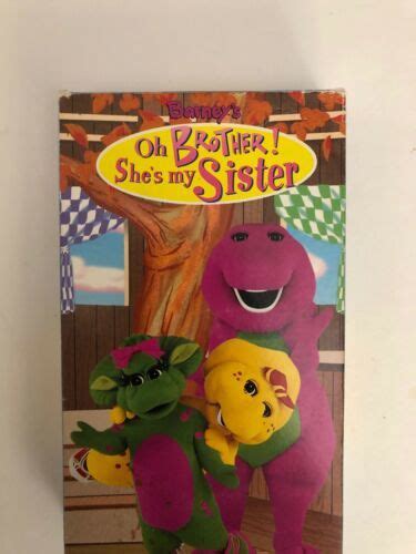 barney barney s oh brother she s my sister vhs 1998 tested rare vintage shipn24h vhs tapes
