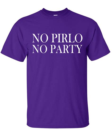 No Pirlo No Party Logo Graphic T Shirt Supergraphictees