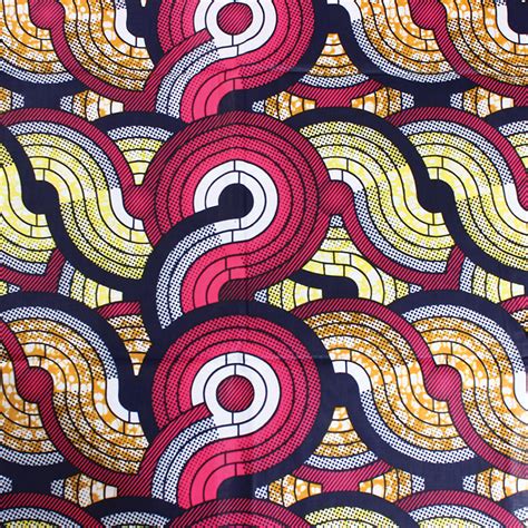Pink African Print Fabric African Print African Fabrics Africa
