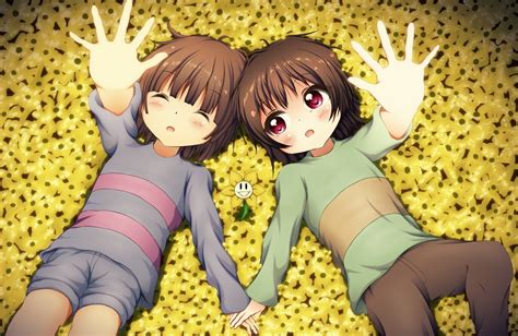 Deviantart is the world's largest online social community for artists and art enthusiasts, allowing people to frisk.chara by lactoseho on deviantart. วอลเปเปอร์ : สาวอะนิเมะ, Undertale, Chara, Flowey, Frisk ...