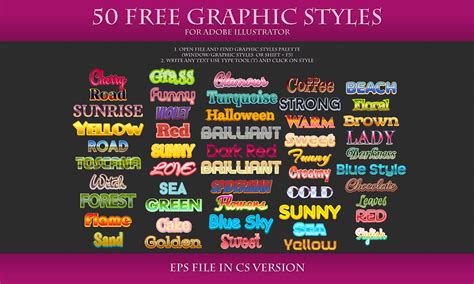 50 Free Styles For Adobe Illustrator By Love Kay On Deviantart