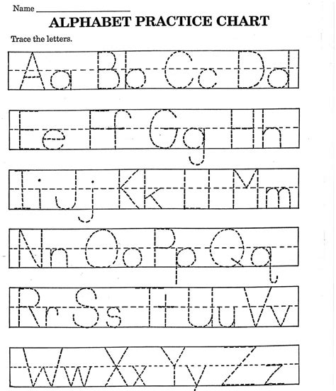 This worksheet having both number tracing activity and counting with picture for coloring. Alphabet Tracing Worksheets For Kindergarten | AlphabetWorksheetsFree.com