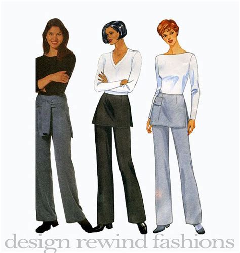 32 Designs Pants With Skirt Overlay Pattern Carleyameley