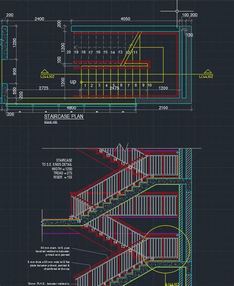 Our cad blocks are available in dwg format, a propriety binary file format used by autocad, that is owned by autodesk, and is used for saving 2d and 3d design data and metadata. TYPICAL RC STAIR DETAIL - CAD Files, DWG files, Plans and ...