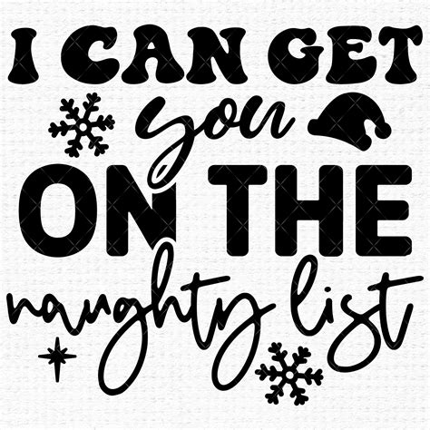 santa naughty list svg for shirts funny winter holiday retro merry christmas svg files for