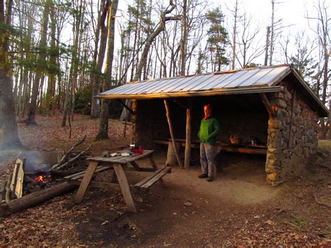 Elements Of An Appalachian Trail Shelter Northeast Tennessee