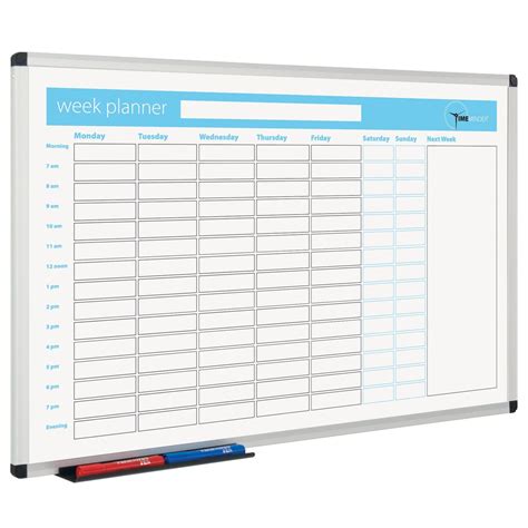 Aluminium Framed Planner Week Planner | Print planner, Weekly planner, Whiteboard planner