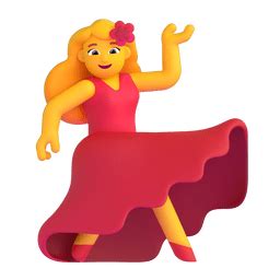 Woman Dancing Emoji On Microsoft Teams