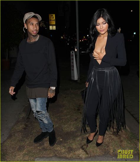 Kylie Jenner Wears A Low Cut Top On Date Night With Tyga Photo