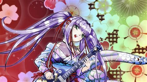 Download Wallpaper 2560x1440 Girl Kimono Electric Guitar Guitar