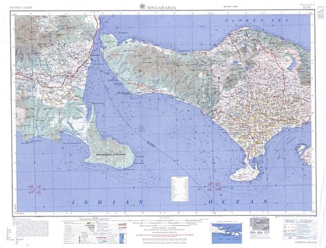 Takjub Indonesia Peta Topografi Banyuwangi Skala 250k