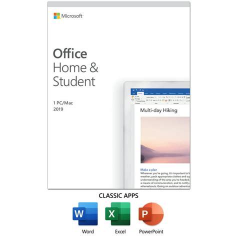 Microsoft Office Home And Student 2019 1 Device Windows 10 Pcmac