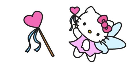 Hello Kitty And Magic Wand Cursor Custom Cursor In 2021 Hello Kitty